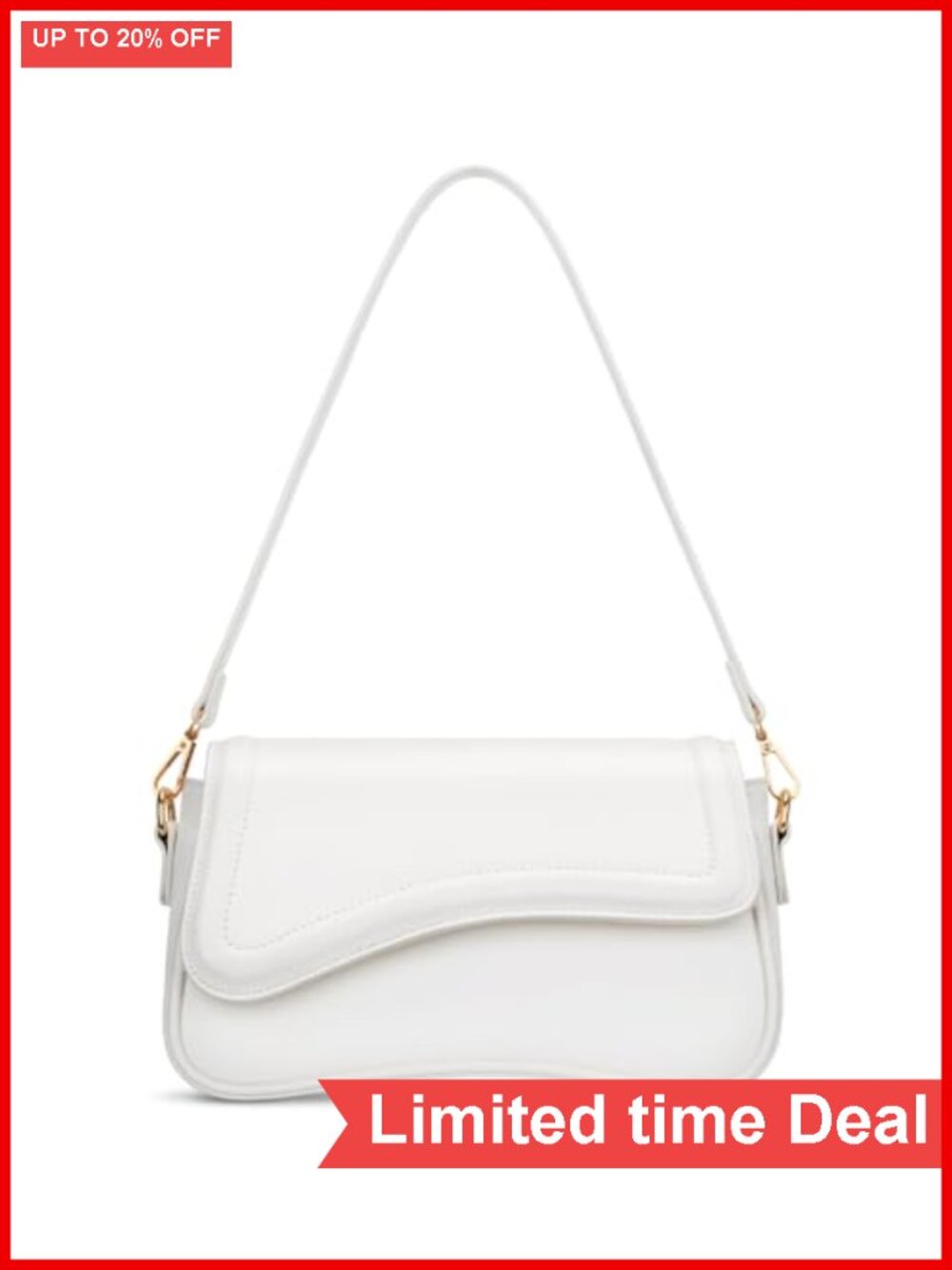 Small Hobo Shoulder Bag for Women, Faux Leather Cute Mini Clutch Purse